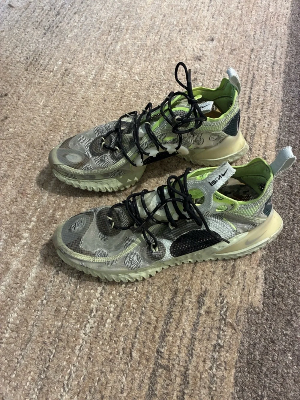 Nike ISPA Flow 2020 SE Spruce Aura Sneakers Size 9 Athletic Trainers